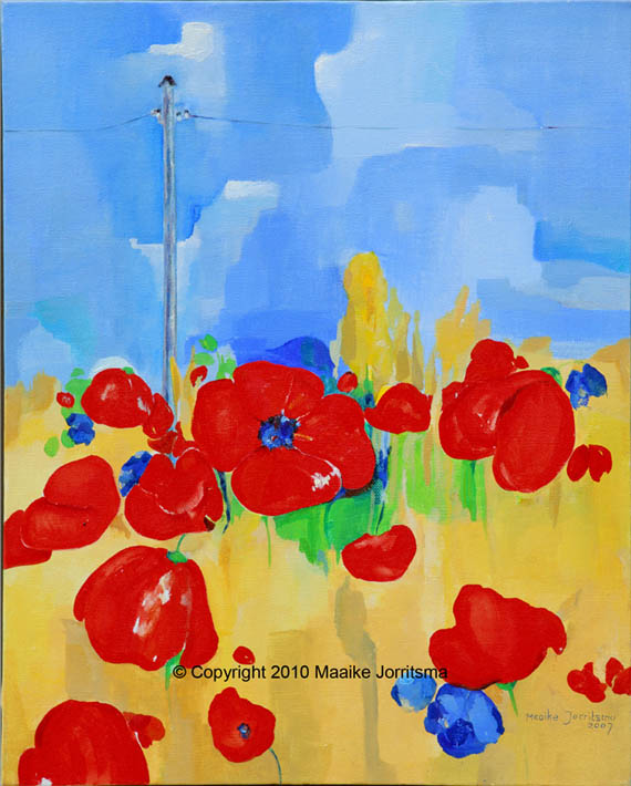 0376a Graanveld bij Mareuil